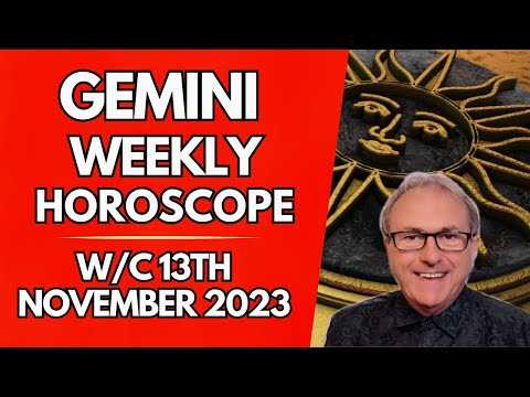 Gemini Horoscope Weekly Astrology from 13th November 2023