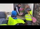 Les écoliers fleurissent le cimetière d'Hargnies