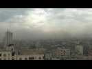 TIMELAPSE: Smoke billows over Gaza City, combats are heard