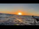 VIDÉO. Transat Jacques Vabre : le magnifique lever de soleil sur l'océan vu depuis un Imoca