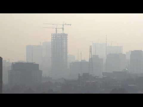 Air pollution blankets skyline in Tehran