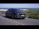 The new Audi SQ8 TFSI in Waitomo Blue Driving Video