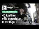 Quelle est la vitesse maximale autorisée à vélo électrique ?