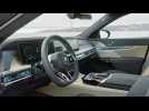 BMW i7 M70 xDrive Interior Design in Frozen Tansania Blue