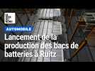 La production en série de bacs de batteries pour voitures électriques démarre à Ruitz