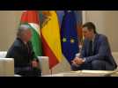 Spanish PM Pedro Sanchez meets with King of Jordan