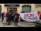 Manifestation de Transdev devant la mairie de Nîmes