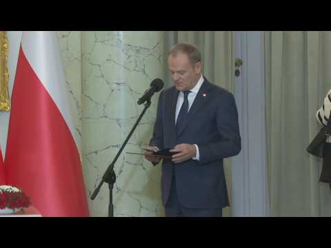 Former EU chief Donald Tusk sworn in as Poland's new prime minister