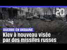 Guerre en Ukraine : Kiev à nouveau visée par des missiles russes