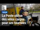 Lille : distribution de colis en vélo cargo