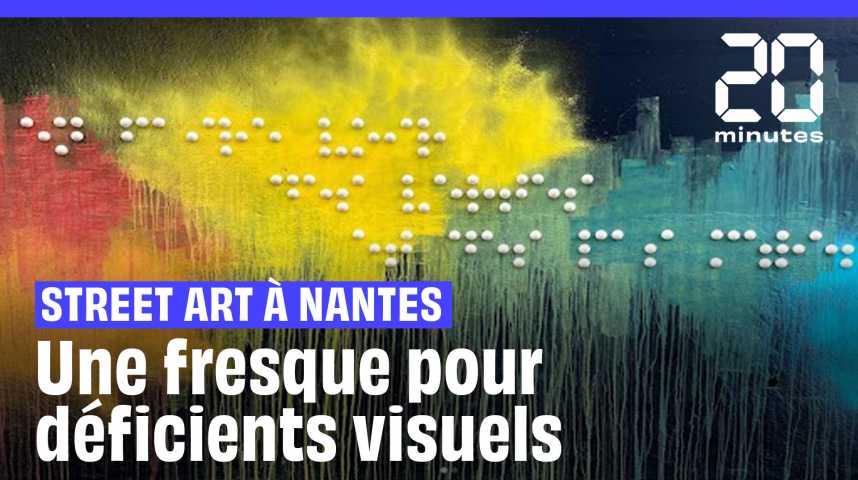 Nantes : Monumentale, cette fresque en braille parle aussi aux aveugles