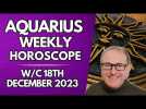 Aquarius Horoscope Weekly Astrology from 18th December 2023
