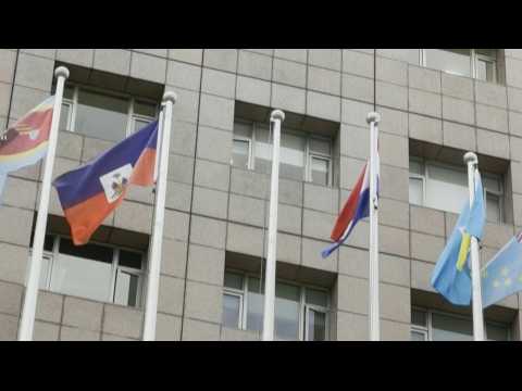 Nauru flag absent outside embassy after it cuts ties with Taiwan