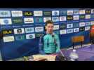 Réaction de Joshua Dubau après sa deuxième place au championnat de France Élite de cyclo-cross à Camors
