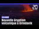 Islande : Nouvelle éruption d'un volcan à Grindavik