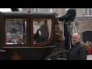 Queen Margrethe II leaves Amalienborg Palace for Christianborg Castle