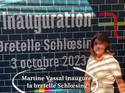 VIDEO. Martine Vassal inaugure la bretelle Schlœsing à coup de marteau