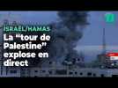 À Gaza City, une frappe d'Israël détruit les trois immeubles de la « tour Palestine »