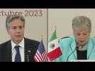Blinken and Mexican officials hold press conference amid security talks