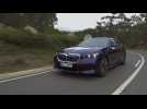 BMW i5 eDrive40 in Tanzanite Blue Driving Video