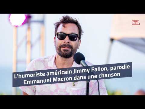 VIDEO : L'humoriste amricain Jimmy Fallon, parodie Emmanuel Macron dans une chanson