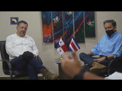 Panama, Costa Rica's presidents discuss migration crisis in Panama City