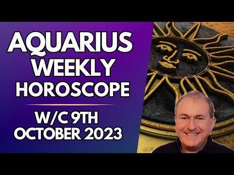Aquarius Horoscope Weekly Astrology from 9th October 2023