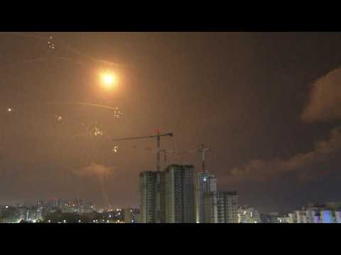 Israel's Iron Dome intercepts rockets fired from Gaza