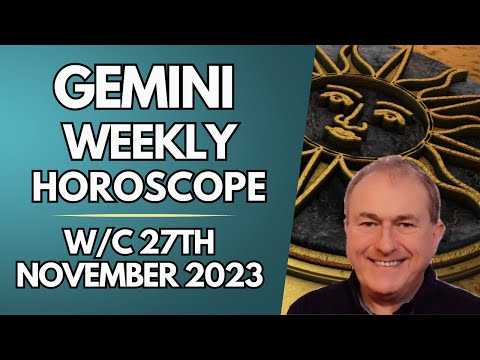 Gemini Horoscope Weekly Astrology from 27th November 2023