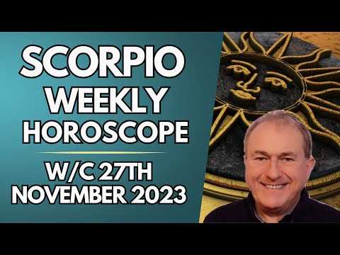 Scorpio Horoscope Weekly Astrology from 27th November 2023