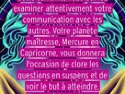 Horoscope de la semaine du 4 au 10 décembre 2023