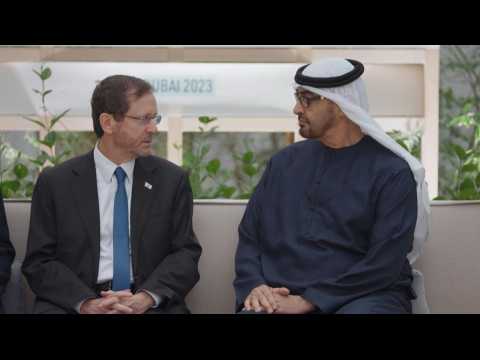 Israel's Herzog meets UAE counterpart to push for hostage release