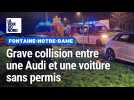 Violente collision à Fontaine-Notre-Dame