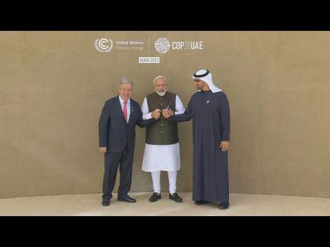Indian Prime Minister Modi arrives at COP28