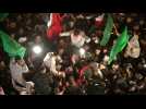 Freed Palestinians prisoners celebrate with crowd in Ramallah - Label : AFPTV - First images - Category : News