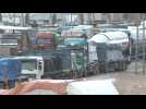 Convoy of aid, fuel trucks at Rafah crossing