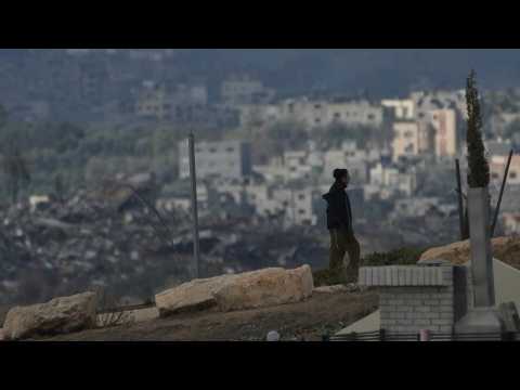 Skyline of northern Gaza as truce extended