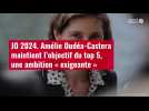 VIDÉO. JO 2024. Amélie Oudéa-Castera maintient l'objectif du top 5, une ambition « exigeante »