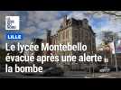 Lille : le lycée Montebello évacué après une alerte à la bombe, un chien de recherches de douanes est sur place