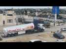 Aid, fuel trucks at Rafah crossing
