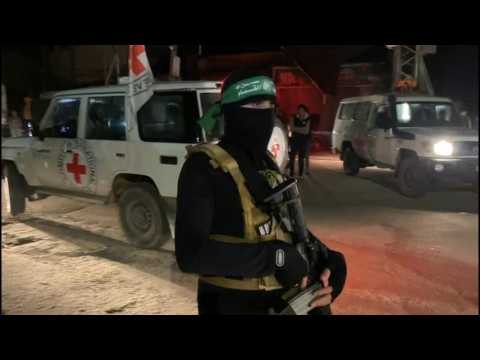 Hamas, Islamic jihad hand over released hostages to Red Cross