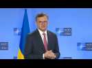 Ukrainian Foreign Minister Kuleba arrives for NATO meeting