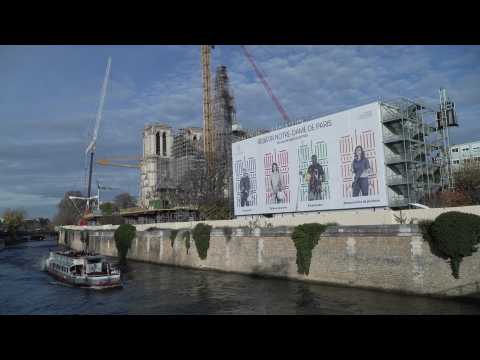 New Notre-Dame spire takes shape on Paris skyline