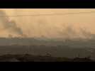 View of Gaza skyline at sunset as fragile truce holds