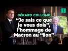 L'hommage de Macron à Gérard Collomb