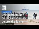 40 migrants sur un pneumatique bloqués au départ de Sangatte