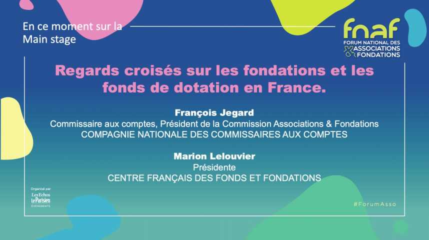 Illustration pour la vidéo Regards croisés sur les fondations et les fonds de dotation en France.