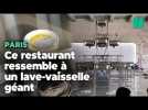 Un restaurant à Paris sert à manger dans des assiettes sales