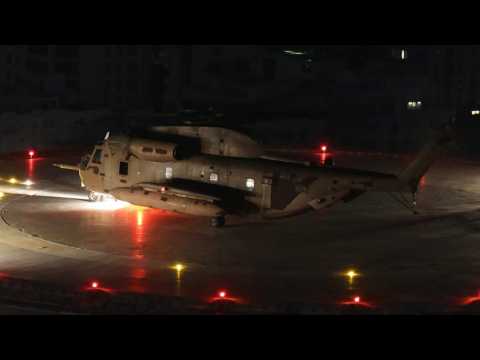 Released Israeli hostages land at Tel Aviv hospital in helicopter