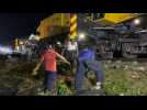 Wreckage after Bangladesh train crash kills 17 and injures over 100 people
